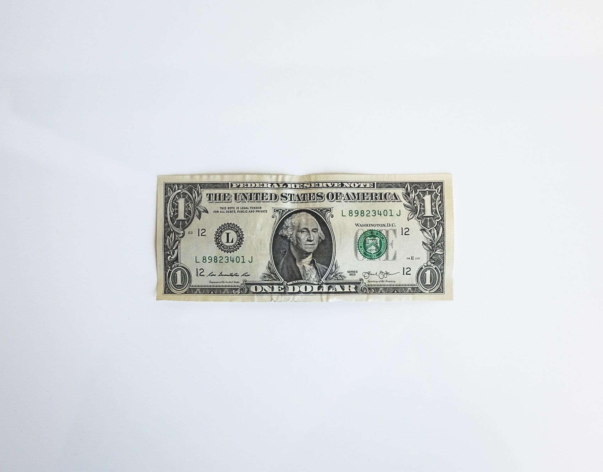 Single dollar bill