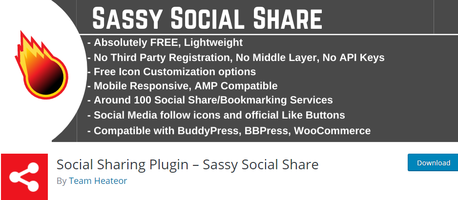Social Sharing Plugin- Sassy Social Sharing