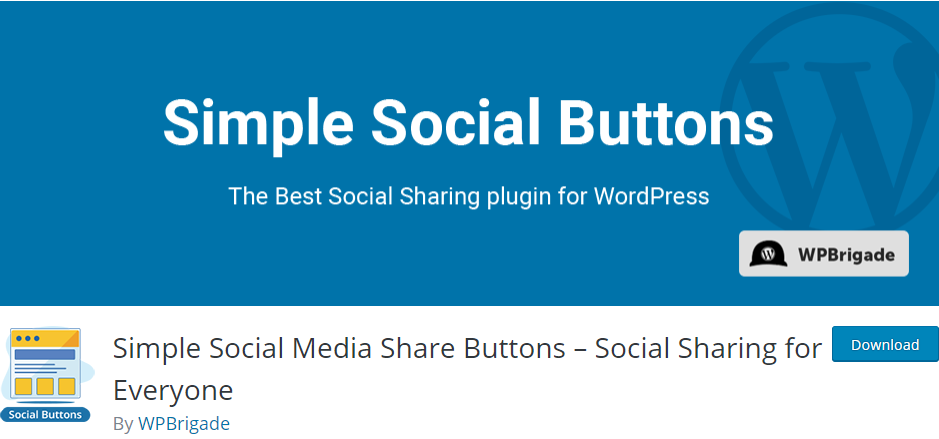 Simple Social Media Share Buttons- Social Sharing for Everyone