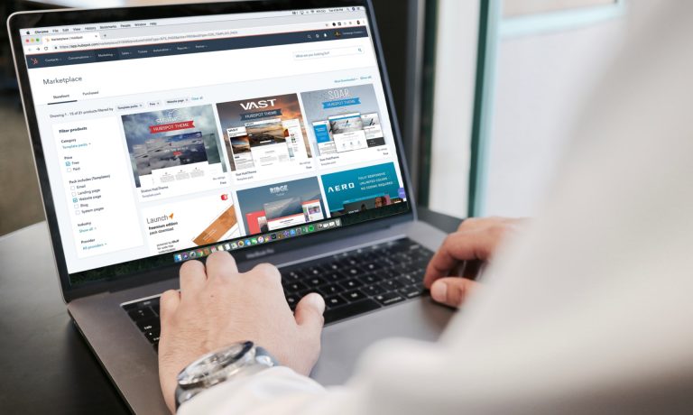 Man doing online shopping