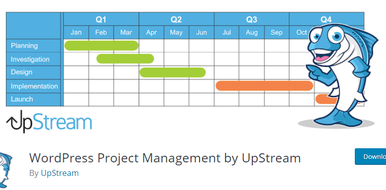 WordPress Project Management by UpStream