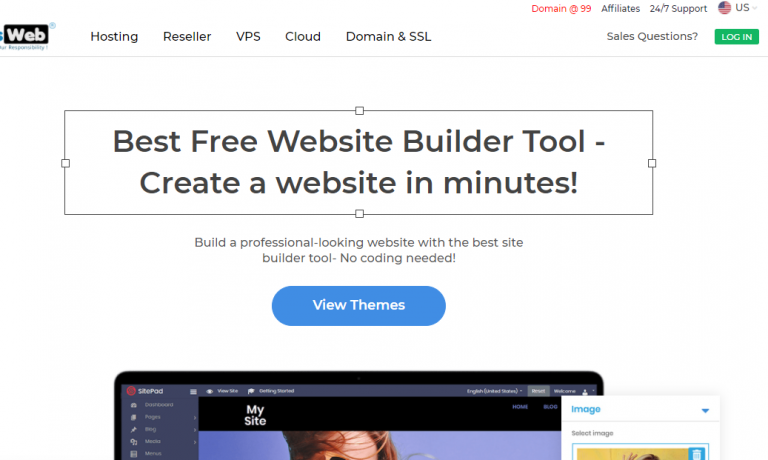 MilesWeb Website Builder addon