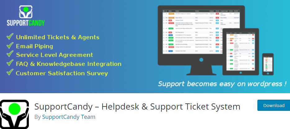 SupportCandy - Helpdesk & Support Ticket System