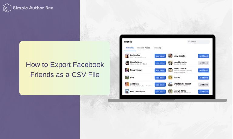 How to Export Facebook Friends as a CSV File