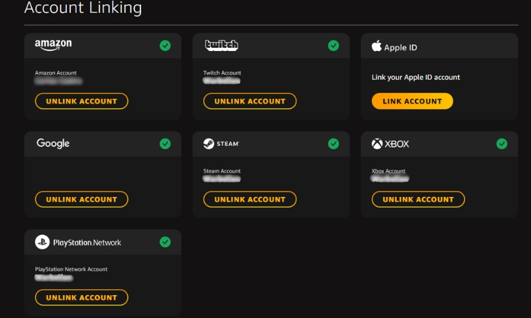 Link Steam to an Existing Amazon Games ID