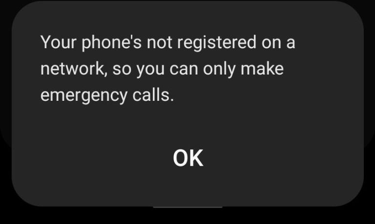 What Does 'Not Registered on Network' Mean?