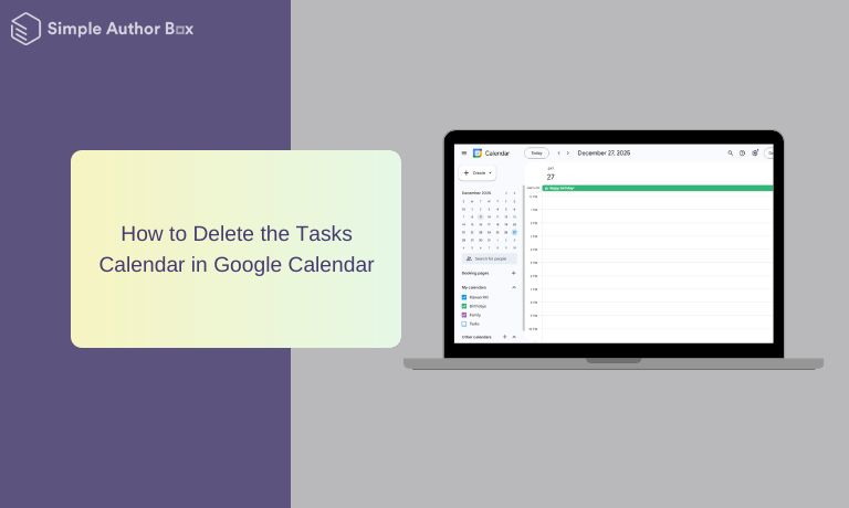 How to Delete the Tasks Calendar in Google Calendar