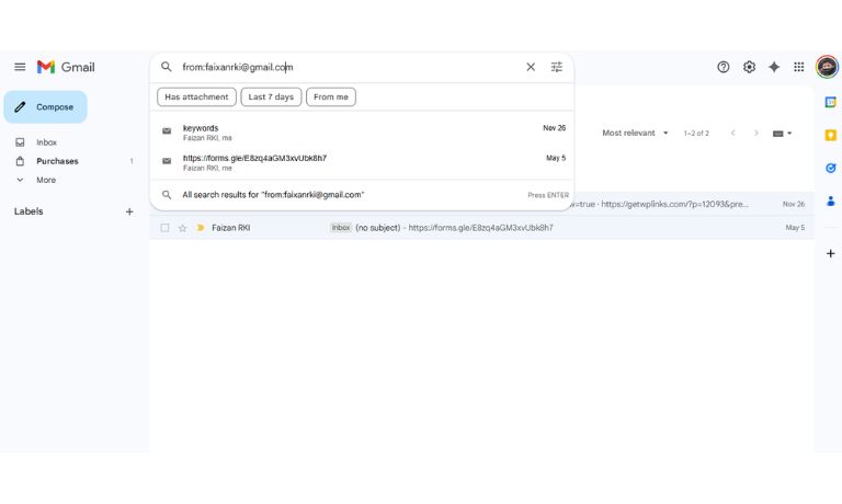 Use Gmail Search and Search Operators