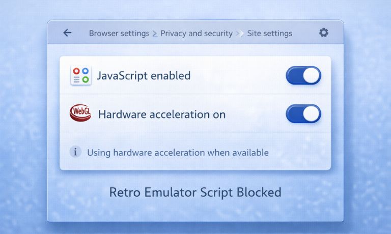 Make Sure JavaScript and WebGL Are Enabled