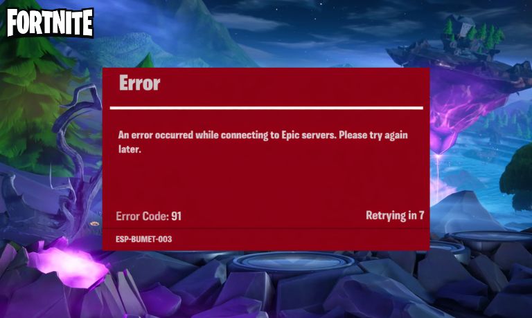 What Is Fortnite Error Code 91