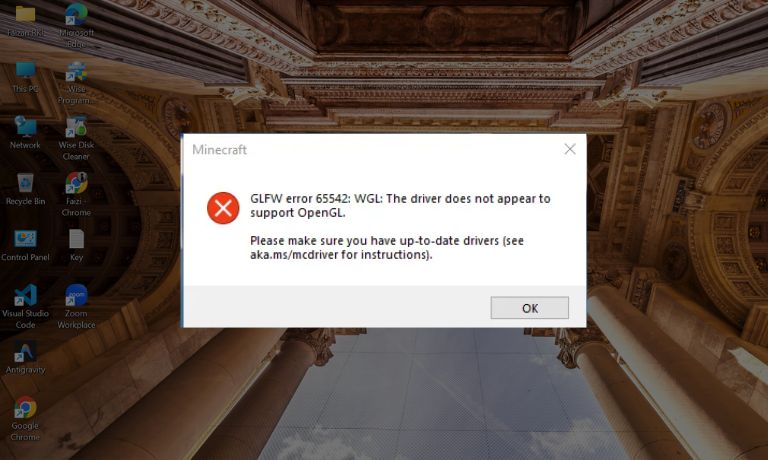 What Is GLFW Error 65542