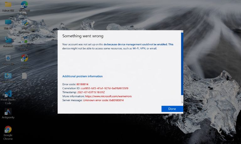 What Is Intune Autopilot Error 80180014