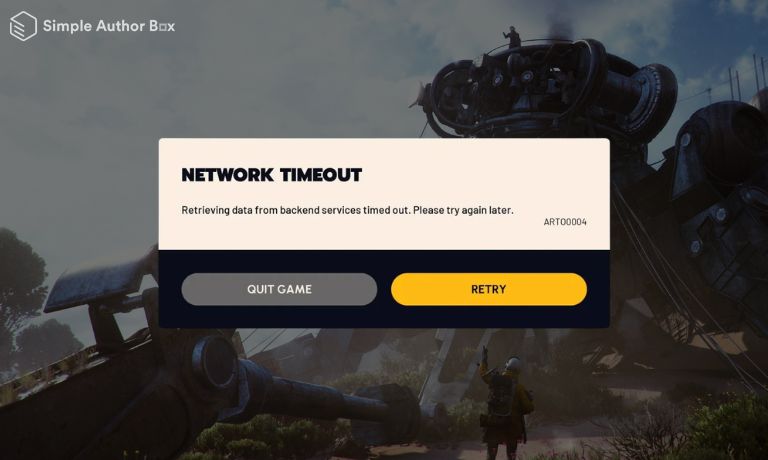 What Is ARC Raiders Error ART00004